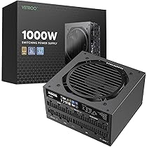 Amazon | Vetroo 1000W電源ATX 3.0 ReadyダブルPCIe 5.0, 80 Plus Gold